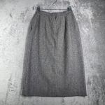 Evan Picone Evan‎ Picone Skirt Houndstooth Casual Career Work Office Midi Neutral Vintage 2 Photo 2
