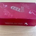 Italian Shoemakers  Black Wedge Slip On Sandal Sz 9M Silver Accent New Adalynn Photo 10