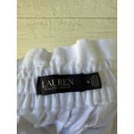Ralph Lauren Black Label Pants‎ 100% Linen Paper Bag Drawstring Size 14 Beachy White Photo 5