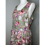 Women’s Vintage Fairy Floral MIDI Dress Large Pink Photo 8