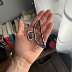 Kitsch Hematite Open Shape Claw Clip Silver Photo 5