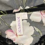 Joyspun Women’s Lace Trim Knit Chemise, Size 4X, BLACK WITH PINK FLOWERS Photo 1