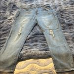 Trendy Distressed Gray Skinny Jeans Blue Size 30 Photo 1