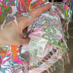 Lilly Pulitzer  Avette coverup Kaftan tunic fringe scuba to cuba print colorful Photo 4