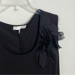 Lucy & Laurel  Black Tank Top with Floral Detail Photo 3