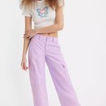 Levi's Premium Baggy Cargo Pants Purple Rose 28x30 Photo 0