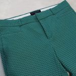 Banana Republic Sloan Kelly Green Geometric Print Woven Skinny Trouser Pants Photo 1