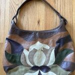 Canyon River Blues Vtg 90s 00s Vegan Leather Hobo Bag Patchwork Handbag Tote Boho Festival Photo 0