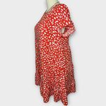 KIRUNDO Babydoll Tiered Casul Red and White Dress (965) Size XL Photo 5