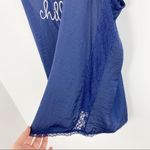 Aerie Navy Blue Lightweight “Just Chill” Loungewear Sleep Tank Top Size Medium Photo 3