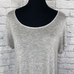 Forever 21 oversize short sleeve scoopneck top grey size small women Photo 2