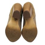 Shoe Dazzle Pattie Taupe Quilted Block Heel Booties Ankle Boots Size 7 Tan Photo 6