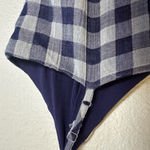 Lulus  Navy and White Gingham Jumpsuit Photo 5