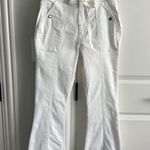 frame denim  Le Crop Flare Tie Waist Jeans Size: 28 Color: White Photo 1