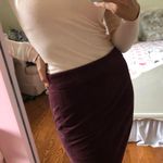 Forever 21 Velvet Deep Purple Mini Skirt Photo 1