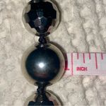 Ann Taylor NWT Metallic Pewter Stainless Steel Faceted Beads Necklace NEW Photo 8