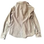 Banana Republic  Suede Button Front Trucker Jacket Tan XS Genuine Goat Suede NWT Photo 1