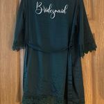 Emerald Green Lace Satin Bridesmaid Robe Wedding Medium Photo 0