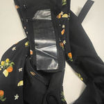 PINK - Victoria's Secret Pink Victoria’s Secret Floral and Citrus Black One-Piece Swimsuit Photo 4