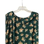 Lush Clothing Lush Women's Floral Long Sleeve Blouse Green Ruffle Neckline Size 3X Photo 14