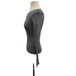 Helmut Lang  Ring Shoulder Knit Top Sweater Cut Out Gray Silver Size XS Photo 6