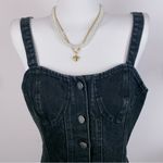 En Saison Cyprus Denim Mini Dress Washed Black Photo 2