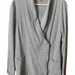 Talbots T by  size L sweatshirt cardigan side zipper. Causal Neutral. Photo 0
