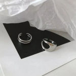 Boutique NEW Polished 18k White Gold Geometric‎ Ring Photo 5