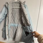 Barbour  Sky Blue Quilted Puffer Jacket Size 6 Photo 4