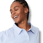 Cotton On Body Womens Polo Long Sleeve Top Iced Sky Medium Photo 3