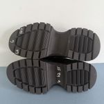 Michael Kors Shiloh Black Leather Chunky Lug Sole Platform Loafers Photo 8