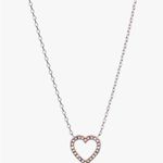 ALEX AND ANI Heart and Crystal Necklace Silver Chain New with Tags SKU: AA807223SS Photo 1