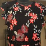 Sam Edelman  Women’s Black Floral  Dress  SZ 8… Photo 8