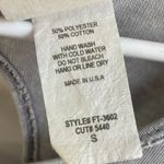 Freeloader  Gray Flowy Short Sleeve Blouse With Back Keyhole Photo 3