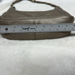 Brighton Barbados Zinc Pearl Pebbled Ziptop Leather Shoulder Hobo Bag Photo 8