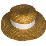 Chapéu & Estilo FG Boater Hat Straw Woven Palha Natural Latin Artison Fashion Tan Photo 1
