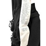 McQ 2016 Black Wool Blend Long‎ Sleeve Knit Sweater Dress w/ Fringe Hem sz S Size L Photo 8