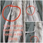 Free People WE THE FREE /  - Faux Fur Trimmed Utility Parka Jacket Size Large Photo 9