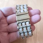 Michael Kors  Two-Tone Gold and White Bracelet Watch Photo 6