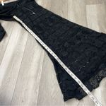 Skull Lace Pants sheer wide leg womens Black (medium) goth whimsigoth vacation Photo 4