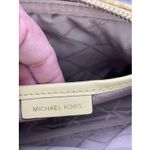 Michael Kors Jet Set Daisy Yellow W Gray MK Logo Zip Chain Strap Crossbody Bag Photo 7