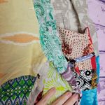 Kathmandu Imports  PATCHWORK BOHO HAREM SMOCKED WAIST PULL ON 100% COTTON PANTS Photo 6