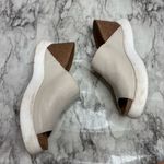 Fly London  Of White Leather platform slide mules sandals size 39/US 9 9.5 Photo 8