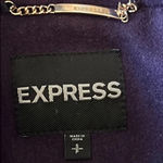 EXPRESS | Purple Plum Wool Pea Coat Size SP Photo 5
