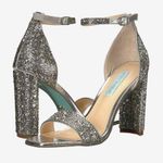 Betsey Johnson heels /women silver in color size 7.5 gorgeous elegant. Photo 0