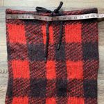 Rag and Bone  Buffalo Plaid Red & Black Cowl Neck Scarf Photo 3