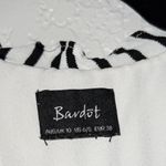 Bardot New Black & White Adie Stripe Midi Wrap Dress Size Small Photo 5