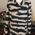 Carlisle  Wool Blend Zebra Print Blazer size 14 Photo 0