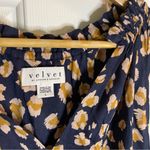 Velvet Tees Velvet by Graham and Spencer Navy Blue and Tan  Scoop Neck Maxi dress Size Large Photo 3