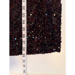 Nina Leonard Velvet Sequin Sheath Dress Burgundy Purple Size L Party Holiday Stretch Date‎ Photo 8